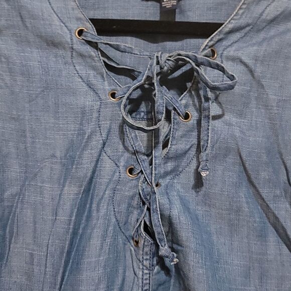 American Eagle Blue Jeans Tunic Dress Sz Small - Picture 7 of 9